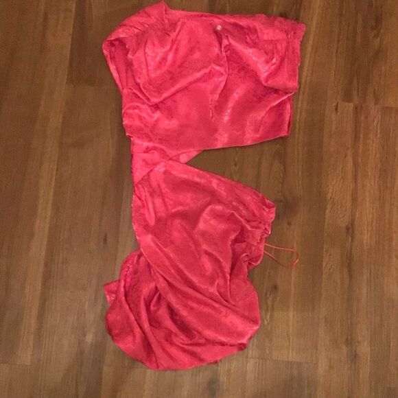 Ronny Kobo Kyle Asymmetric Cutout Ruched Sleeveless - Picture 6 of 8